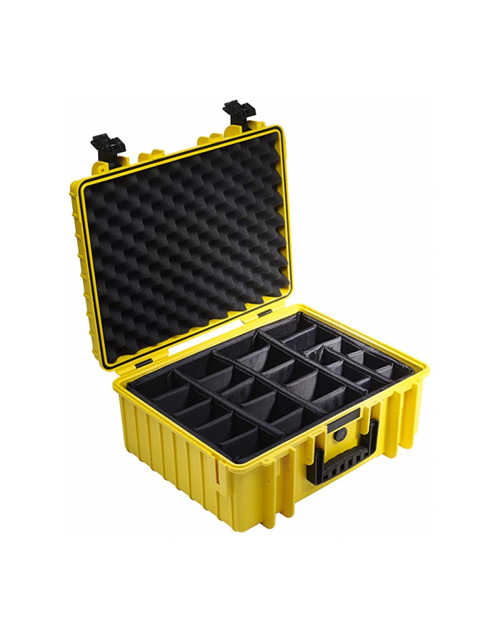 B&W outdoor.cases Typ 6000 RPD z przegrodami Żółta główny