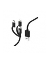 Hama Kabel microUSB/USB-C/Lightning 1.5m Czarny (183304) - nr 2