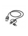 Hama Kabel microUSB/USB-C/Lightning 1.5m Czarny (183304) - nr 4