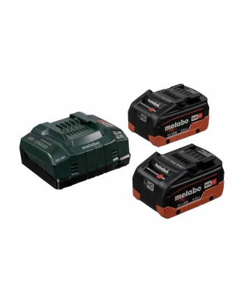 Metabo 2 Aku. Lihd 18V/5.5Ah + Ładowarka Asc55 685122000