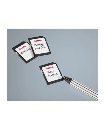 Hama MEMORY CARD LABELS 18 PIECES CZARNY/BIAŁY (95916)