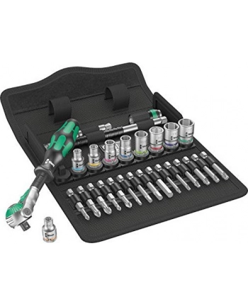 Wera 8100 SA 9 Grzechotka Zyklop Speed 1/4 w zestawie calowym 28cz. 05004019001