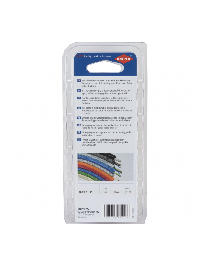 Knipex Obcinak Do Rur Karbowanych Twistcut 90 22 01 Sb (902201Sb) główny