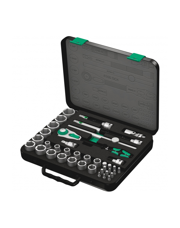 Wera Grzechotka zyklop 1/2 8100 SC 4 w Zestawie calowym 05003647001 główny