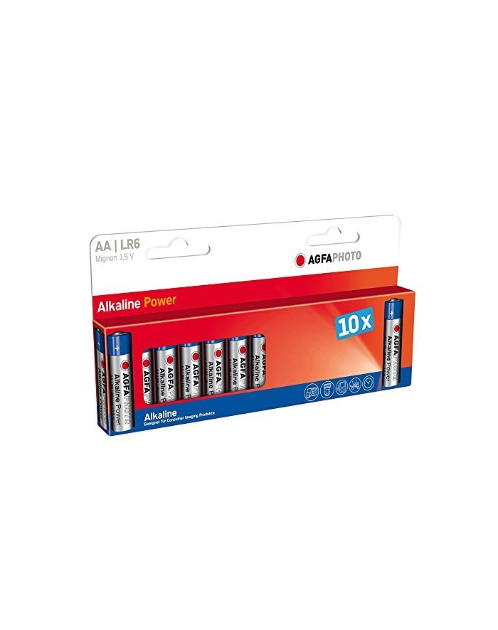 InLine AgfaPhoto Mignon Batterie(10) LR6 HighQuality Alkaline AA (11080395) główny