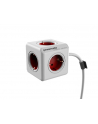Allocacoc PowerCube Extended 1,5m czerwona Typ F 1306RD/DEEXPC (1306RDDEEXPC) - nr 8