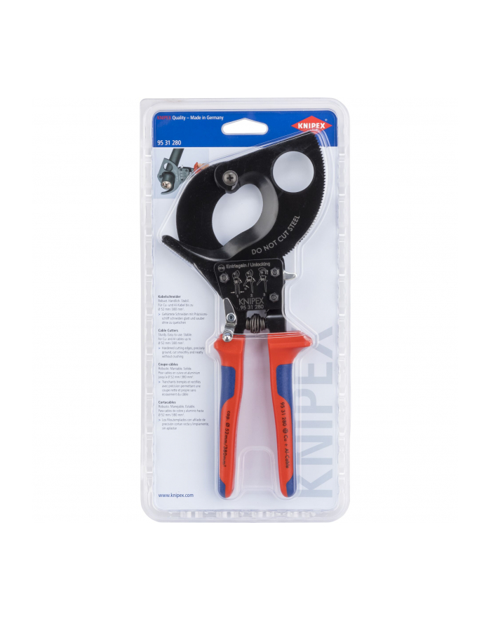 Knipex Nożyce do kabli z zapadką 280mm 95 31 280 główny
