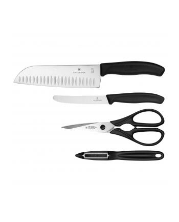 Victorinox Swiss Classic Zestaw Z Nożycami 4 Elementy Czarny (671334G)