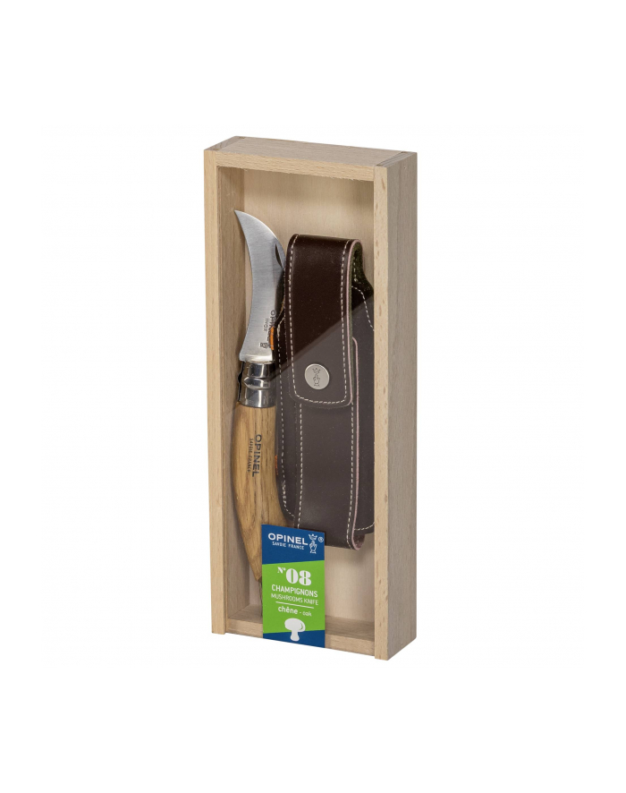 Opinel Wooden Gift Box Mushroom Knife Oak Wood Handle Plus Sheath główny