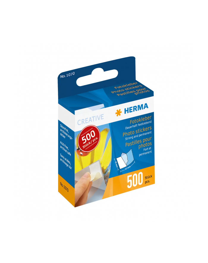 Herma Photo stickers in cardboard dispender 500 pcs. (1070) główny