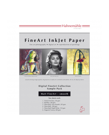 HahnemŘhle Digital FineArt A 4 Testpack matte, glatte Papiere (HAH10640303)