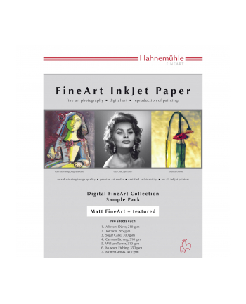 HahnemŘhle Digital FineArt A 4 Testpack matt, strukturiert (HAH10640304)