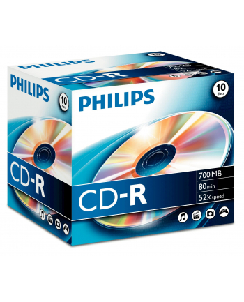 PHILIPS CD-R 700MB 52X JEWEL CASE KARTON*10 CR7D5NJ10/00