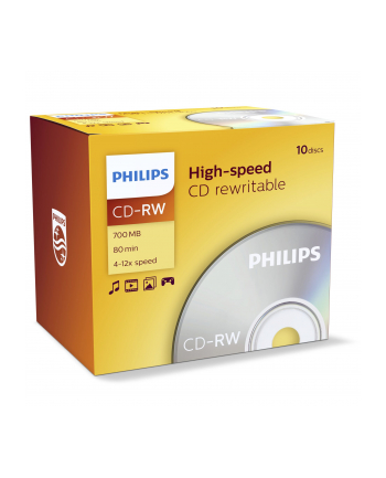 Philips 10 x CD-RW - 700MB / 80min (CW7D2NJ10/00)