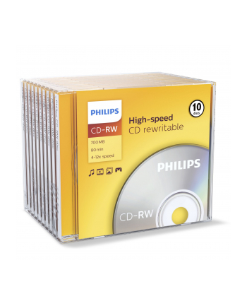 Philips 10 x CD-RW - 700MB / 80min (CW7D2NJ10/00)