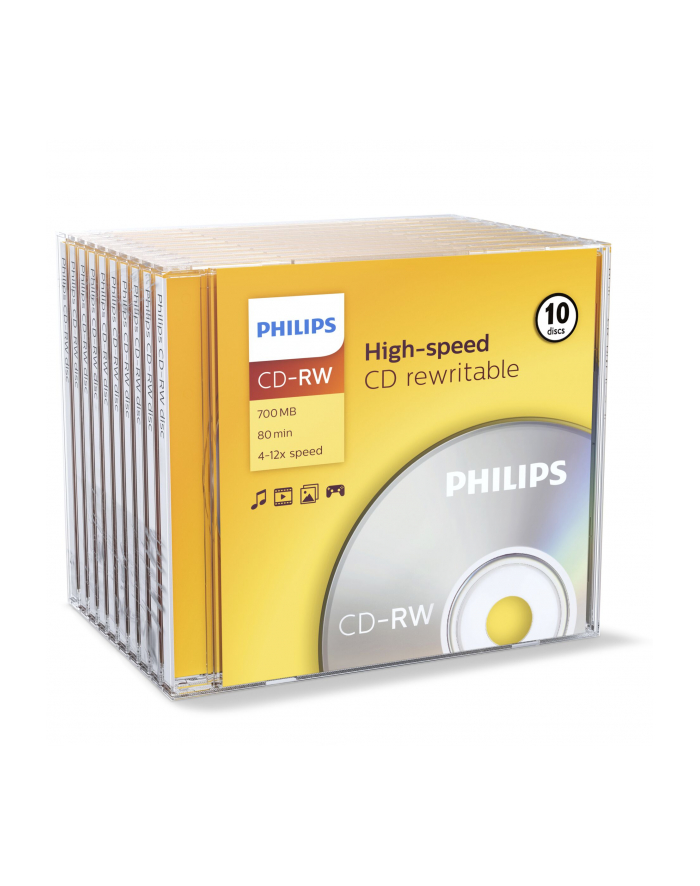 Philips 10 x CD-RW - 700MB / 80min (CW7D2NJ10/00) główny