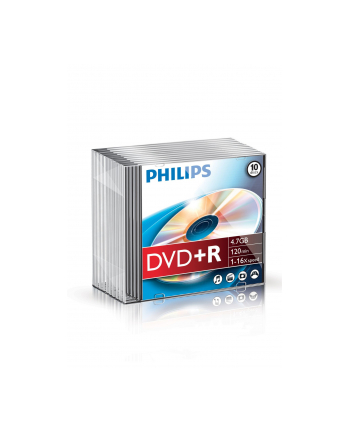 PHILIPS DVD+R 4,7GB 16X SLIM CASE10 DR4S6S10F00