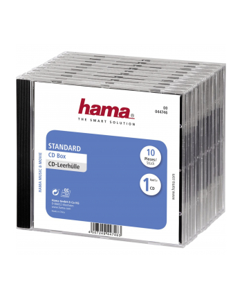 Hama CD Jewel Case Standard, Pack 10 (00044746)