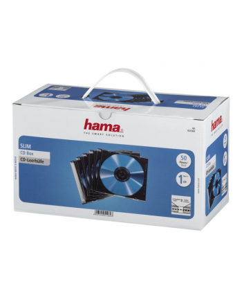 Hama CD Slim Jewel Case, pack of 50 Pcs (51269)