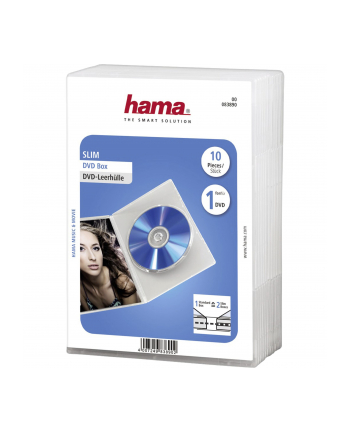 Hama DVD Jewel Case, Slim 10, transparent (00083890)