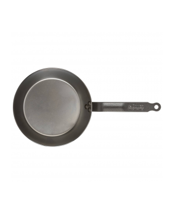 Amazon De Buyer Lyonnaise okrągła patelnia z masywnej stali, 24 cm