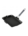 Amazon Staub patelnia grillowa prostokątna z uchwytem silikonowym (34 x 21 cm, nadaje się do kuchenek indukcyjnych, wnętrze emaliowane matowoczarne), - nr 3