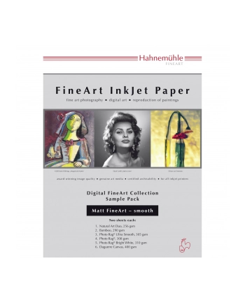 HahnemŘhle Digital FineArt A 4 Testpack matte, glatte Papiere (HAH10640303)