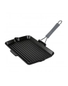 Amazon Staub patelnia grillowa prostokątna z uchwytem silikonowym (34 x 21 cm, nadaje się do kuchenek indukcyjnych, wnętrze emaliowane matowoczarne), - nr 2