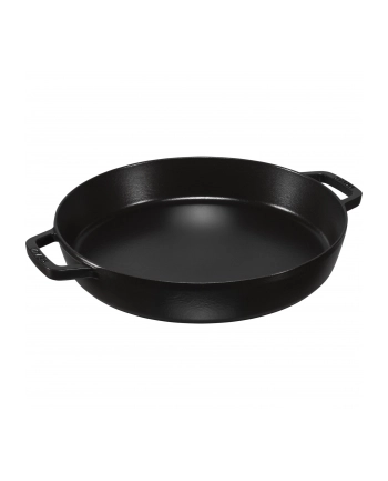 Amazon Staub 40511 – 073 – 0 patelnia z dwoma uchwytami, żeliwo, czarny, 34 cm