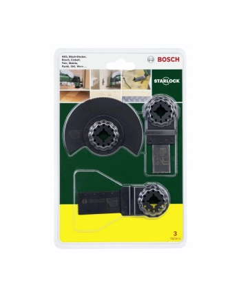 Bosch 3-częściowy Zestaw startowy do drewna do narzędzi wielofunkcyjnych 2607017323