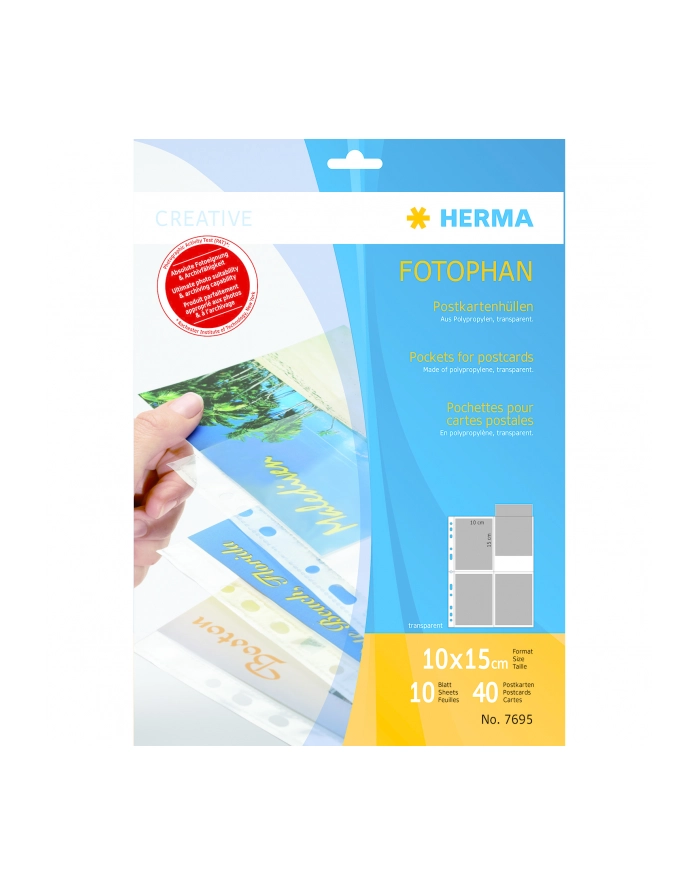 Herma Koszulki na zdjęcia 10x15cm (7695) główny