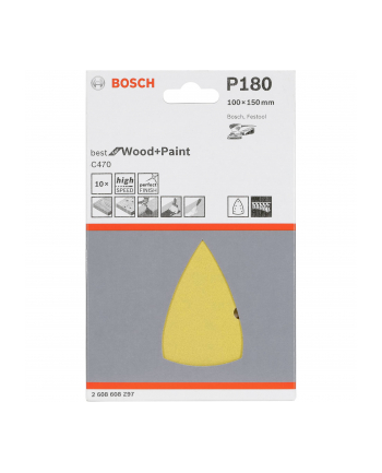 Bosch Papier ścierny C470 opakowanie 10 szt. 100x150 180 2608608Z97