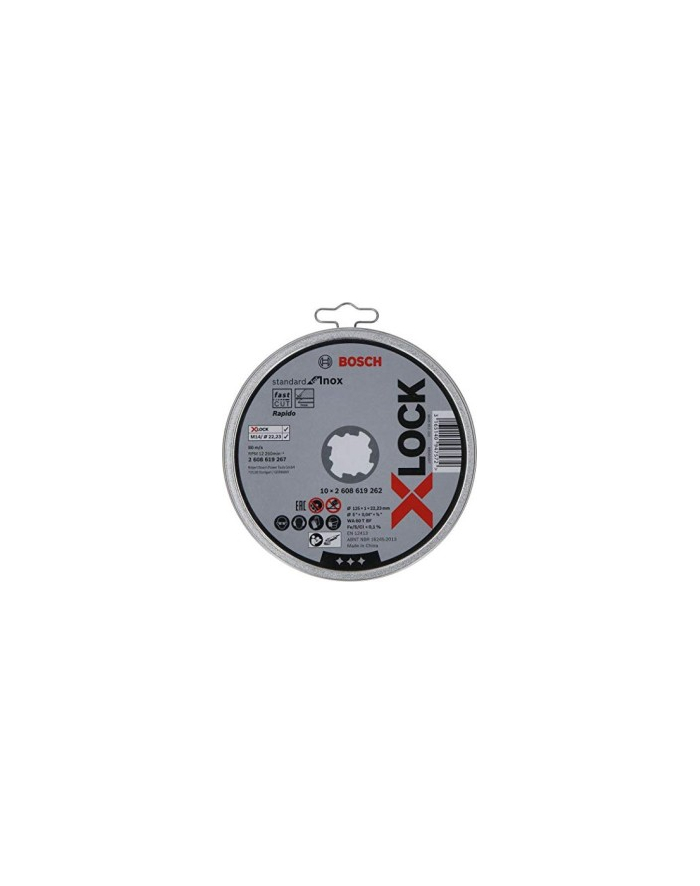 Bosch tarcze tnące Standard for Inox z mocowaniem X-Lock 2608619267 główny