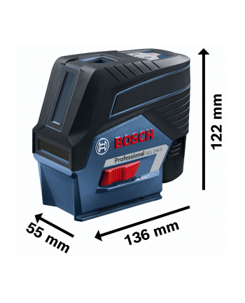 Bosch Laser liniowy GCL 2-50 C + Statyw (Karton) 0601066G02