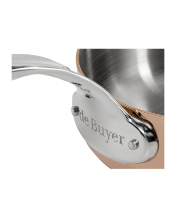 De Buyer Patelnia Miedziana Stożkowa Zaokrąglona 24 Cm (Db623624)