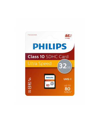 Philips Karta Pamięci Sdhc 32 Gb Class 10 Uhs-i U1