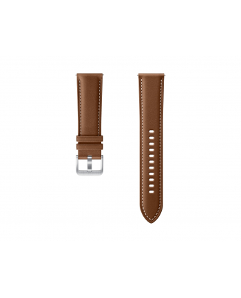 Samsung Pasek Stitch Leather Band 22mm do Galaxy Watch 3 45mm Brązowy (ET-SLR84LAEGEU)
