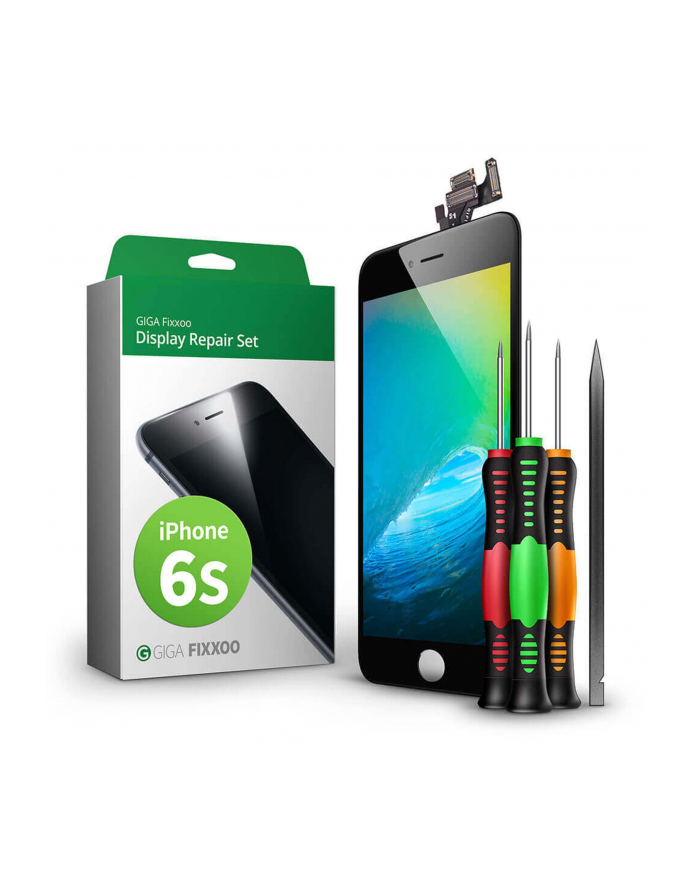 Giga Fixxoo wyświetlacz do Iphone 6s czarny (15195) główny