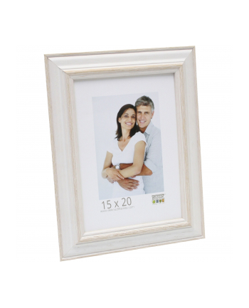 Deknudt Ramka S221H1 15x21 drewno biały z beżem