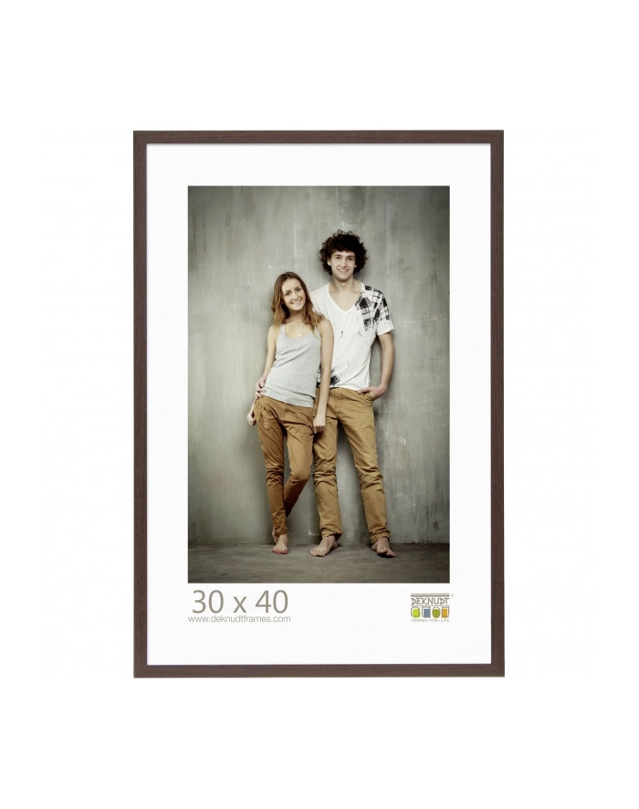 Deknudt Ramka S44CH4 30x40 drewno ciemy brąz główny