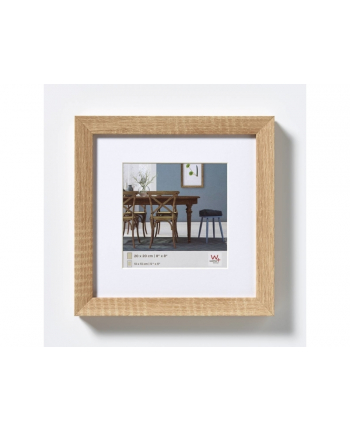 WALTHER RAMKA FIORITO OAK 40X40 WOOD INCL. PASSEPARTOUT