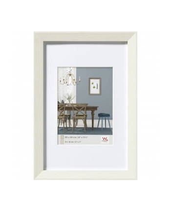 WALTHER RAMKA FIORITO WHITE 20X30 WOOD INCL. PASSEPARTOUT