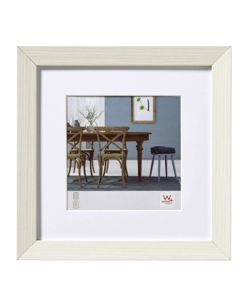 WALTHER RAMKA FIORITO WHITE 40X40 WOOD INCL. PASSEPARTOUT
