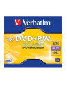 DVD+RW Verbatim 4.7GB 4xSpeed (Jewel Case 1szt) - nr 1