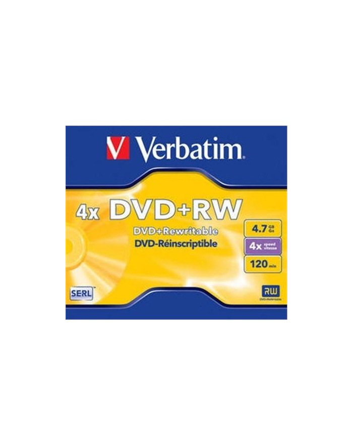 DVD+RW Verbatim 4.7GB 4xSpeed (Jewel Case 1szt) główny