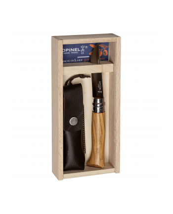 Opinel No 8 Messer Holzbox-Set 254139