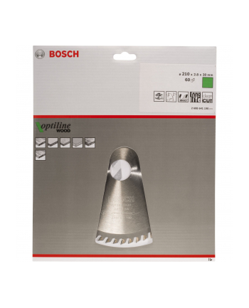 Bosch Tarcza pilarska Optiline Wood 210 x 30mm