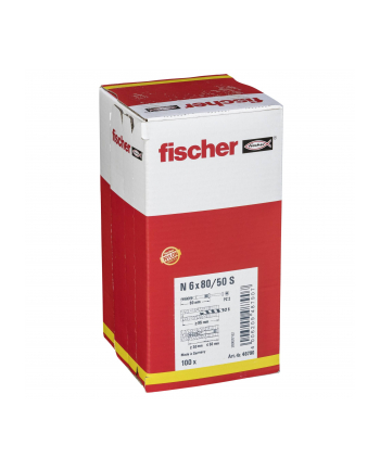 Fischer Kołek Rozporowy 048790 N 6x80 z Gp Zestaw 100szt.