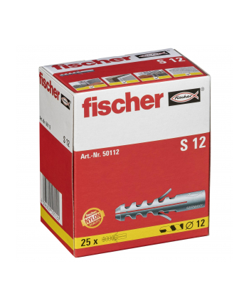 Fischer Kołek Rozporowy S 12 12mm Zestaw 25szt.