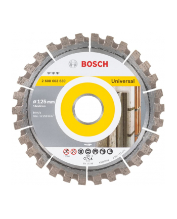Bosch Diamentowa tarcza tnąca D125X22,23mm Best for Universal 2608603630